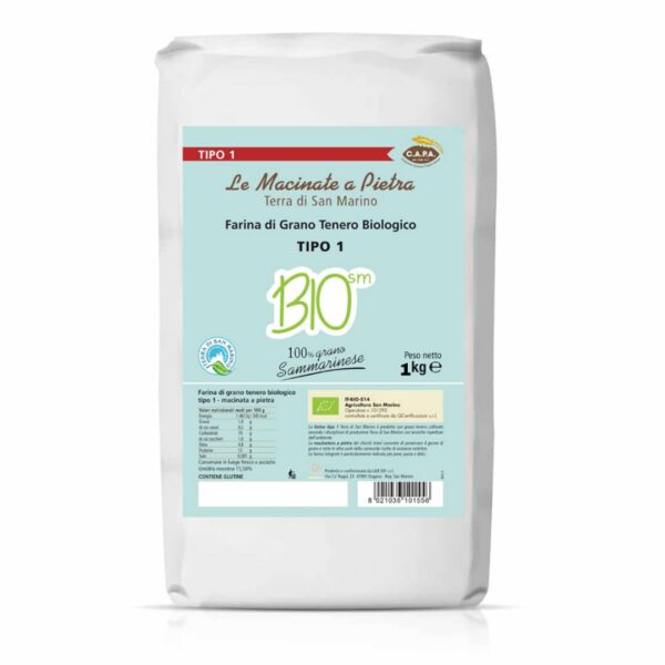 Farina di Grano Tenero Biologico - Tipo 1 - 1kg