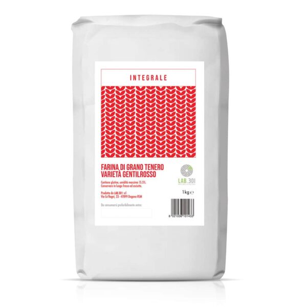 Farina di grano tenero antico Gentil Rosso Integrale - 1Kg